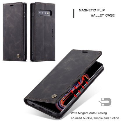 CaseMe-013 Multifunktionale Retro Frosted Horizontal Flip Ledertasche für Galaxy S10 Plus, mit Kartensteckplatz &amp; Halter &amp; Geldbörse, für Galaxy S10 Plus