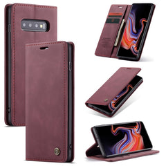 CaseMe-013 Multifunctional Retro Frosted Horizontal Flip Leather Case for Galaxy S10 Plus, with Card Slot & Holder & Wallet, For Galaxy S10 Plus