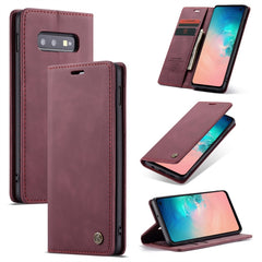 CaseMe-013 Multifunctional Retro Frosted Horizontal Flip Leather Case for Galaxy S10 E, with Card Slot & Holder & Wallet, For Galaxy S10 E