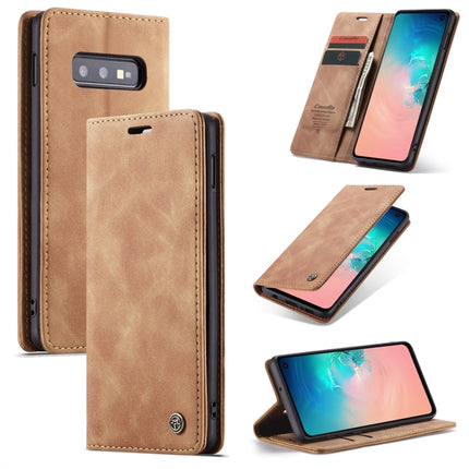 CaseMe-013 Multifunktionale Retro Frosted Horizontal Flip Ledertasche für Galaxy S10 E, mit Kartensteckplatz &amp; Halter &amp; Geldbörse, für Galaxy S10 E