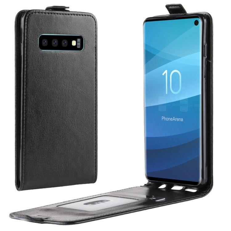 Vertikale Flip-Hülle aus TPU-Leder im Business-Stil für Galaxy S10, mit Kartensteckplatz, für Galaxy S10, für Samsung Galaxy S10