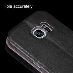 MOFI For Galaxy S7 / G930 Crazy Horse Texture Horizontal Flip Leather Case with Holder