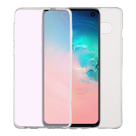 Ultra-thin Double-sided Full Coverage Transparent TPU Case for Galaxy S10, Galaxy S10