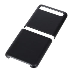 For Galaxy Z Flip Genuine Leather Lambskin Texture Folding Protective Case