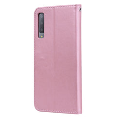 Rose Embossed Horizontal Flip PU Leather Case for Samsung Galaxy A7 (2018) , with Holder & Card Slots & Wallet, For Samsung Galaxy A7 (2018)