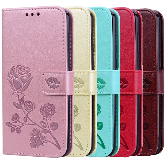 Rose Embossed Horizontal Flip PU Leather Case for Samsung Galaxy A7 (2018) , with Holder & Card Slots & Wallet, For Samsung Galaxy A7 (2018)