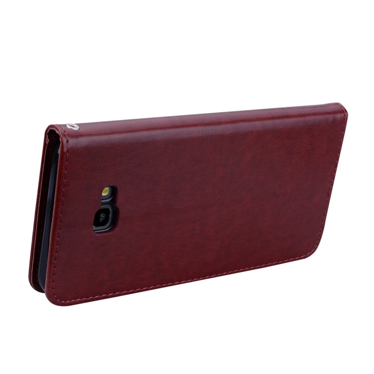 Horizontale Klapphülle aus PU-Leder mit Rosenprägung für Samsung Galaxy J4 Plus, mit Halter &amp; Kartenfächern &amp; Geldbörse, für Samsung Galaxy J4 Plus