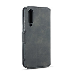 DG.MING Retro Oil Side Horizontal Flip Case for Galaxy A50, with Holder & Card Slots & Wallet, Galaxy A50