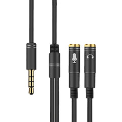 2 in 1 3.5mm Male to Double 3.5mm Female TPE High-elastic Audio Cable Splitter, Cable Length: 32cm