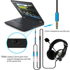 2 in 1 3.5mm Male to Double 3.5mm Female TPE High-elastic Audio Cable Splitter, Cable Length: 32cm