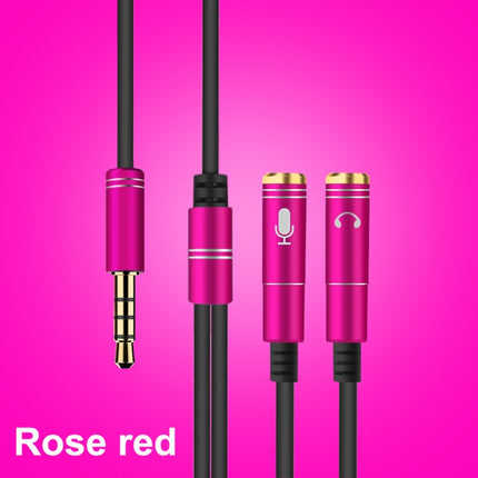 Cable divisor de audio de alta elasticidad TPE 2 en 1 de 3,5 mm macho a doble 3,5 mm hembra, longitud del cable: 32 cm
