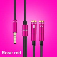 2 in 1 3.5mm Male to Double 3.5mm Female TPE High-elastic Audio Cable Splitter, Cable Length: 32cm