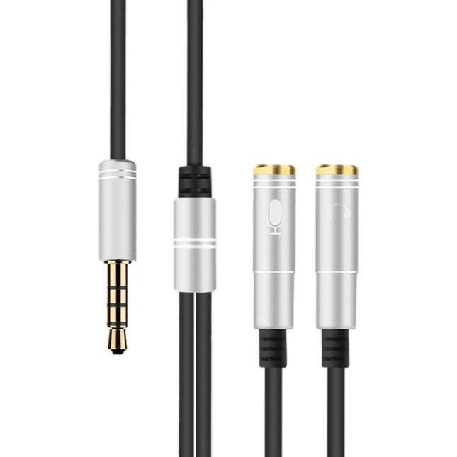 2-in-1-Audiokabel-Splitter, 3,5 mm Stecker auf doppelte 3,5 mm Buchse, TPE, hochelastisch, Kabellänge: 32 cm