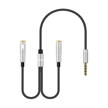 2 in 1 3.5mm Male to Double 3.5mm Female TPE High-elastic Audio Cable Splitter, Cable Length: 32cm
