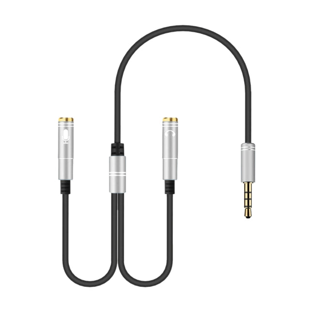 2-in-1-Audiokabel-Splitter, 3,5 mm Stecker auf doppelte 3,5 mm Buchse, TPE, hochelastisch, Kabellänge: 32 cm
