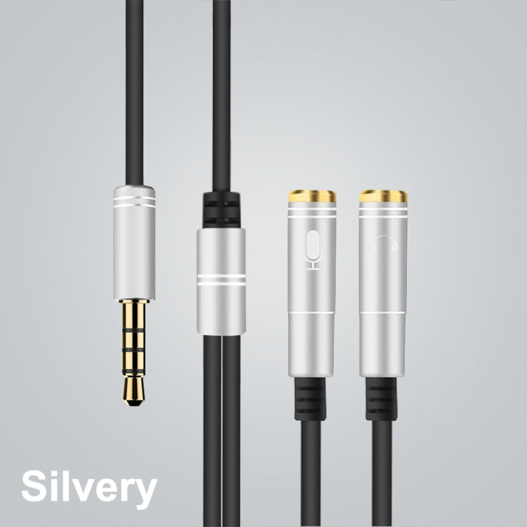 2 in 1 3.5mm Male to Double 3.5mm Female TPE High-elastic Audio Cable Splitter, Cable Length: 32cm