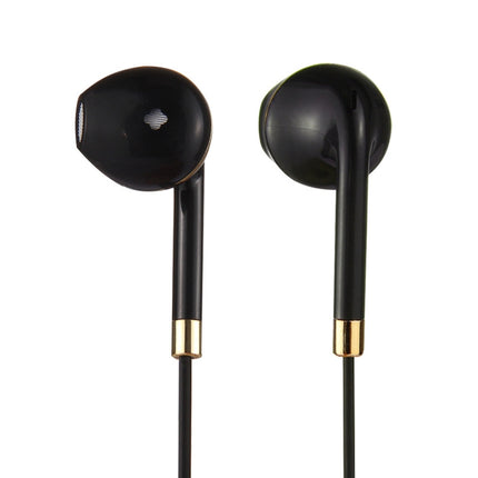 Black Wire Body 3.5mm In-Ear Earphone with Line Control & Mic for iPhone, Galaxy, Huawei, Xiaomi, LG, HTC and Other Smart Phones