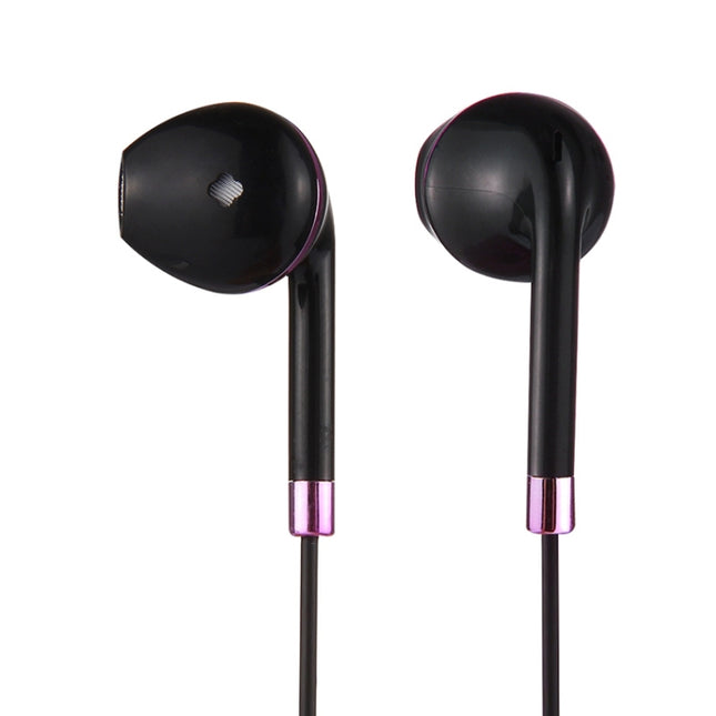 Black Wire Body 3.5mm In-Ear Earphone with Line Control & Mic for iPhone, Galaxy, Huawei, Xiaomi, LG, HTC and Other Smart Phones