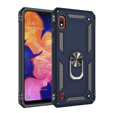 Funda protectora de TPU + PC a prueba de golpes Armor para Galaxy A10, con soporte giratorio de 360 ​​grados, para Galaxy A10