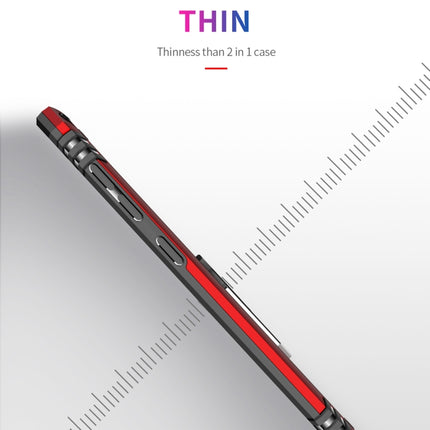 Funda protectora de TPU + PC a prueba de golpes Armor para Galaxy A10, con soporte giratorio de 360 ​​grados, para Galaxy A10