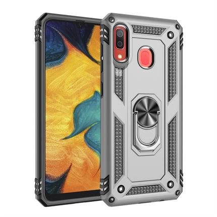 Funda protectora de TPU + PC a prueba de golpes Armor para Galaxy A30, con soporte giratorio de 360 ​​grados, para Galaxy A30