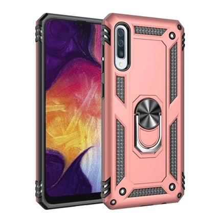 Funda protectora de TPU + PC a prueba de golpes Armor para Galaxy A50, con soporte giratorio de 360 ​​grados, para Galaxy A50