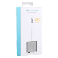 4K Ultra HD Dual HDMI Interface Output to USB-C / Type-C Adapter