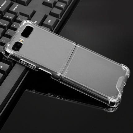 Für Samsung Galaxy Z Flip TPU + PC Transparente, stoßfeste, explosionsgeschützte Vier-Ecken-Schutzhülle