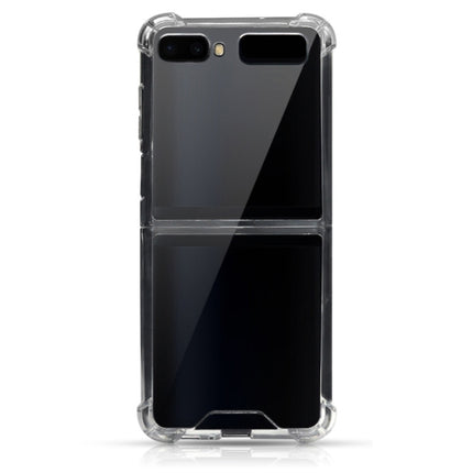 Für Samsung Galaxy Z Flip TPU + PC Transparente, stoßfeste, explosionsgeschützte Vier-Ecken-Schutzhülle