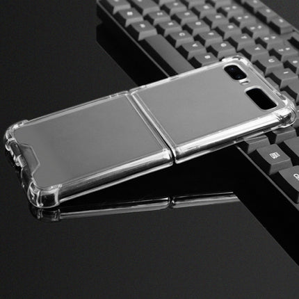 Für Samsung Galaxy Z Flip TPU + PC Transparente, stoßfeste, explosionsgeschützte Vier-Ecken-Schutzhülle