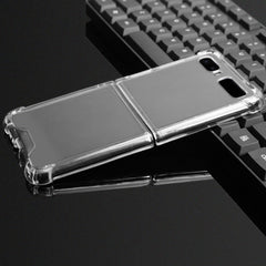 For Samsung Galaxy Z Flip TPU+PC Transparent Four-corner Shockproof Explosion-proof Protective Case