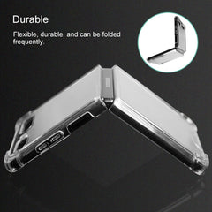 For Samsung Galaxy Z Flip TPU+PC Transparent Four-corner Shockproof Explosion-proof Protective Case