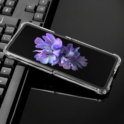 Für Samsung Galaxy Z Flip TPU + PC Transparente, stoßfeste, explosionsgeschützte Vier-Ecken-Schutzhülle