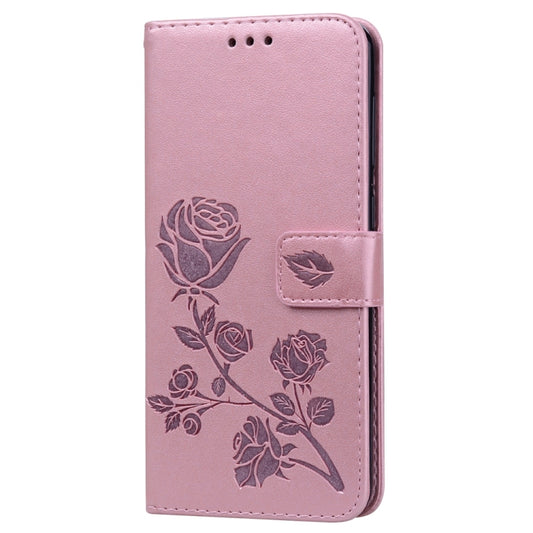 Rose Embossed Horizontal Flip PU Leather Case for Galaxy A30 / A20, with Holder & Card Slots & Wallet, For Samsung Galaxy A30 / A20