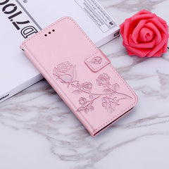 Rose Embossed Horizontal Flip PU Leather Case for Galaxy A30 / A20, with Holder & Card Slots & Wallet, For Samsung Galaxy A30 / A20