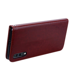 Horizontale Klapphülle aus PU-Leder mit Rosenprägung für das Galaxy A70, mit Halter &amp; Kartenfächern &amp; Geldbörse, für Samsung Galaxy A70