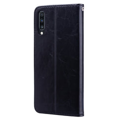 Business Style Oil Wax Texture Horizontal Flip Leather Case for Galaxy A70, with Holder & Card Slots & Wallet, For Galaxy A70