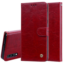 Business Style Oil Wax Texture Horizontal Flip Leather Case for Galaxy A70, with Holder & Card Slots & Wallet, For Galaxy A70