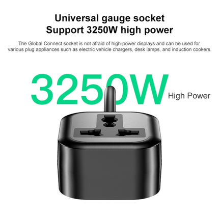Yesido MC28 UK Plug to Universal Power Plug Extension Cable, Length: 2m, Length: 2m