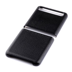 For Galaxy Z Flip Litchi Texture Leather Folding Protective Case