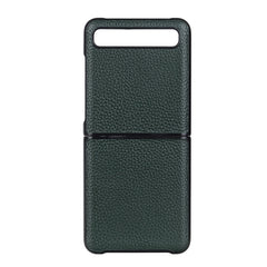 For Galaxy Z Flip Litchi Texture Leather Folding Protective Case