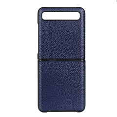 For Galaxy Z Flip Litchi Texture Leather Folding Protective Case