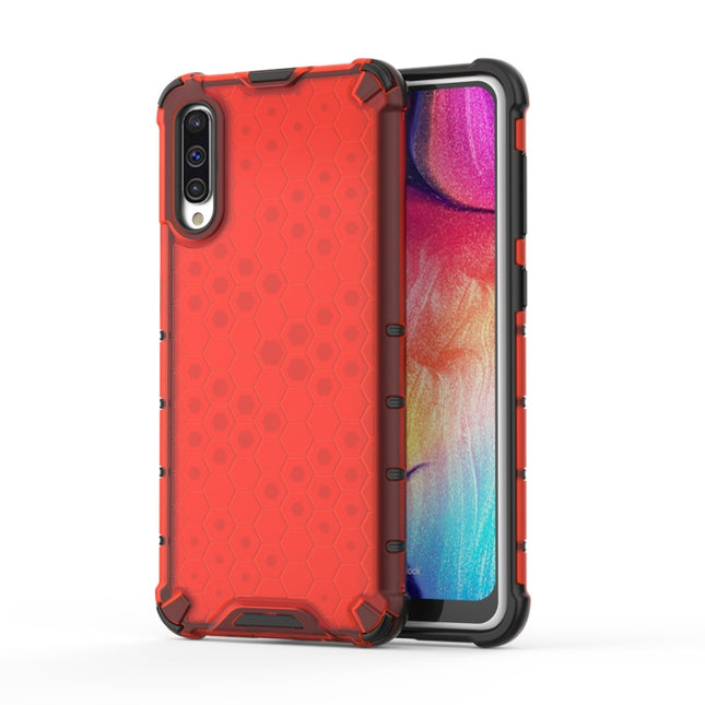 Stoßfestes Waben-PC + TPU-Gehäuse für Galaxy A50, Für Galaxy A50