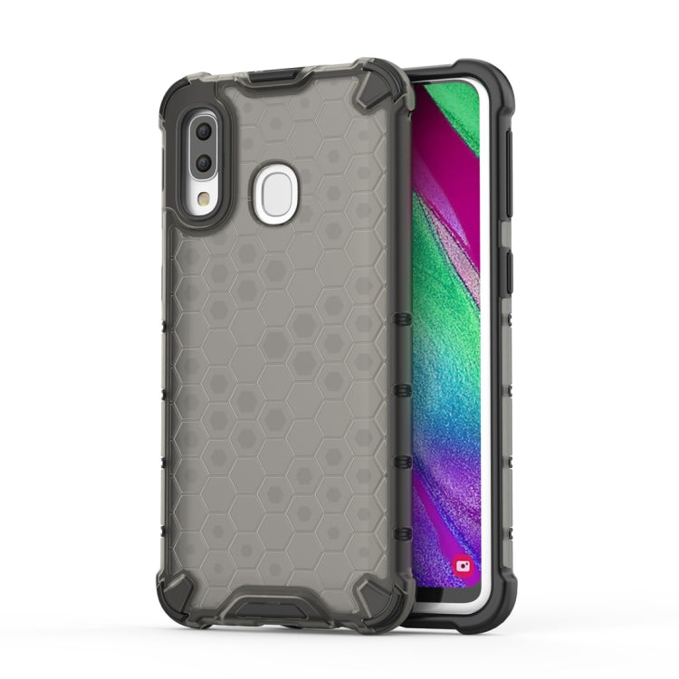 Stoßfestes Waben-PC + TPU-Gehäuse für Galaxy A40, Für Galaxy A40