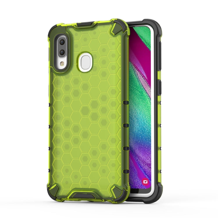 Stoßfestes Waben-PC + TPU-Gehäuse für Galaxy A40, Für Galaxy A40