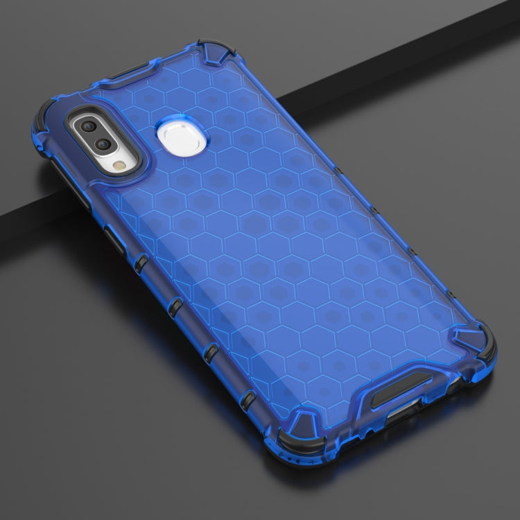 Stoßfestes Waben-PC + TPU-Gehäuse für Galaxy A40, Für Galaxy A40