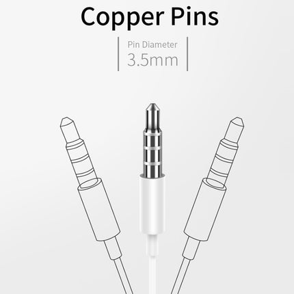 JOYROOM JR-EP1 1.2m 3.5mm Plug Wire Control In-Ear Earphone, R-EP1