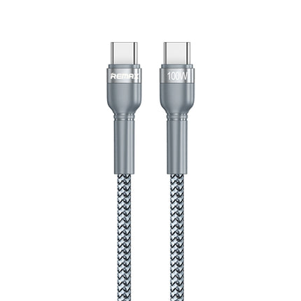 REMAX RC-172 Jany Series 1m PD100W Type-C to USB-C / Type-C Aluminum Alloy Braid Fast Charging Data Cable, Type-C to USB-C / Type-C