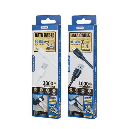 REMAX RC-138m 2.4A USB to Micro USB Suji Pro Fast Charging Data Cable, Cable Length: 1m