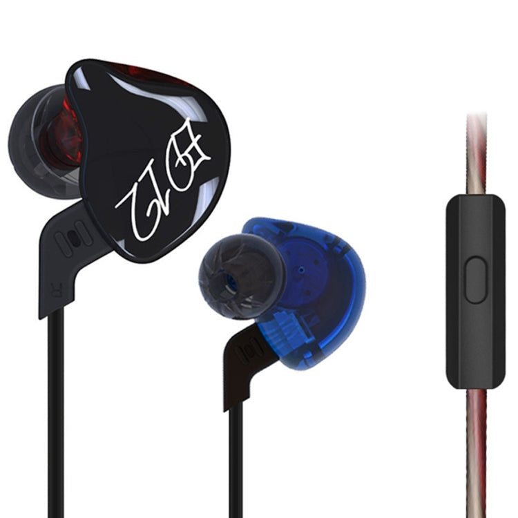 KZ ED12 3.5mm Jack Hanging Ear Sports Design In-Ear Style Wire Control Earphone, Cable Length: 1.2m , ED12